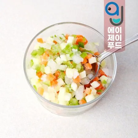 황보마을 냉동 혼합야채 4종 볶음밥용(팩) 1kg 1팩 이미지