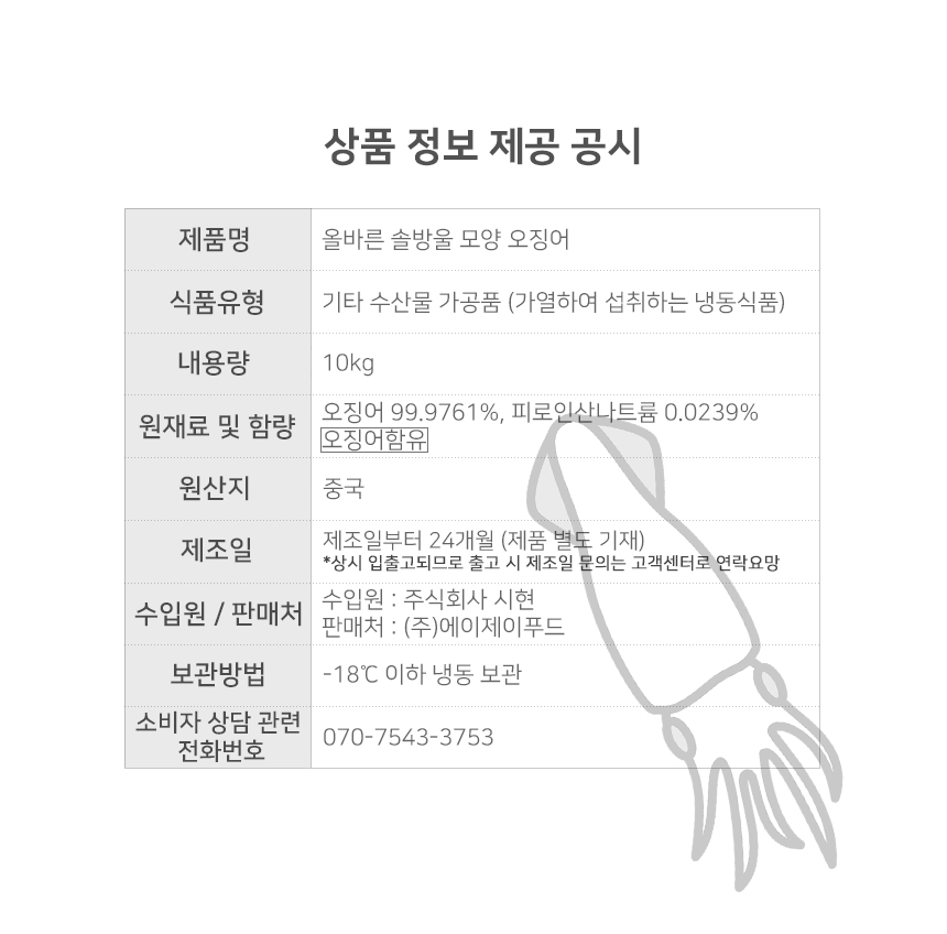 상품정보제공고시
