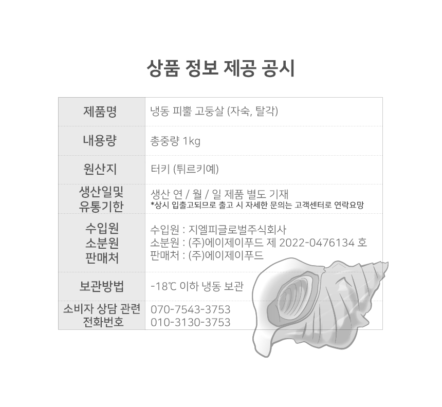 상품정보제공고시