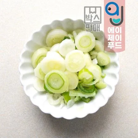 황보마을 냉동 대파 슬라이스(박스) 중국산★박스(1kgX10팩)