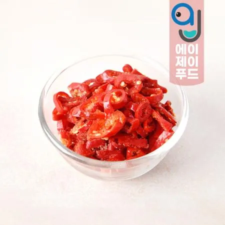 황보마을 냉동야채 홍고추 슬라이스(중국) 1kg 1팩 이미지
