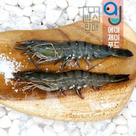 냉동 블랙타이거 새우 30미 (1.3kgx6팩) 이미지