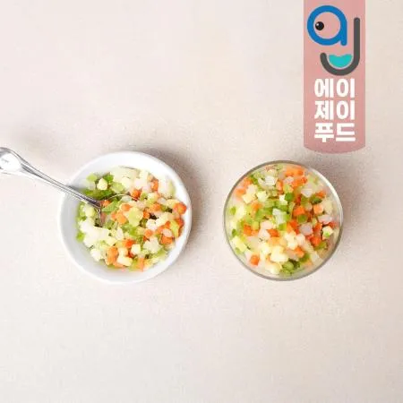 황보마을 냉동 혼합야채 4종 볶음밥용(팩) 1kg 1팩 이미지