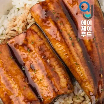 냉동 양념 민물장어 8미 1kg (중국 손질 양념 장어구이 덮밥 초밥 간편요리)