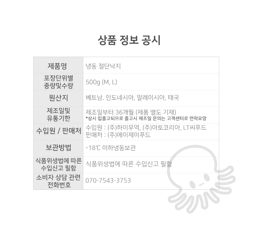 상품정보제공고시
