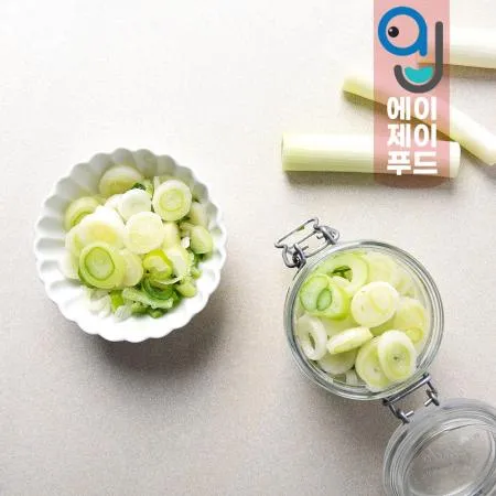황보마을 냉동 대파 슬라이스(팩) 중국산 1kg 1팩 이미지