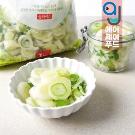 황보마을 냉동 대파 슬라이스(팩) 중국산 1kg 1팩 이미지