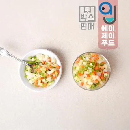 황보마을 냉동 혼합야채 4종 볶음밥용(박스)★박스(1kgX10팩) 이미지