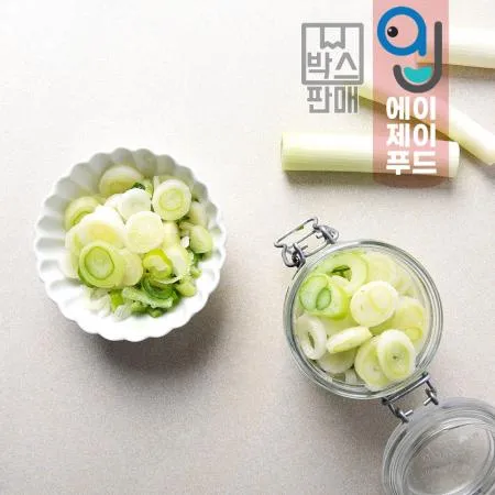 황보마을 냉동 대파 슬라이스(박스) 중국산★박스(1kgX10팩) 이미지
