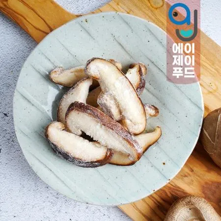 황보마을 냉동야채 표고버섯 슬라이스(중국) 1kg 1팩 이미지