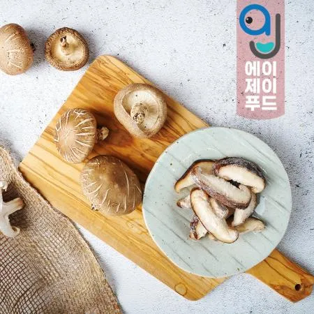 황보마을 냉동야채 표고버섯 슬라이스(중국) 1kg 1팩 이미지