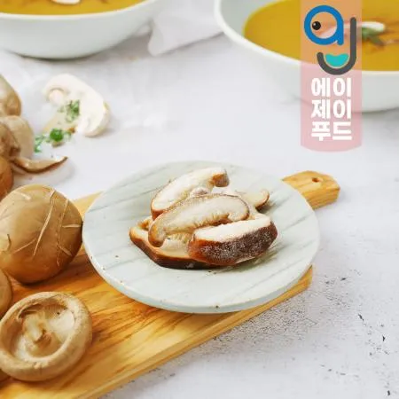 황보마을 냉동 표고버섯 슬라이스(팩) 중국산 1kg 1팩 이미지