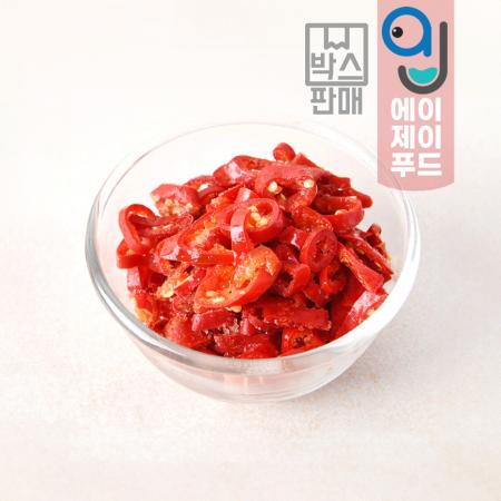 황보마을 냉동야채 홍고추 슬라이스(중국) 1kgx10팩 (박스) 이미지