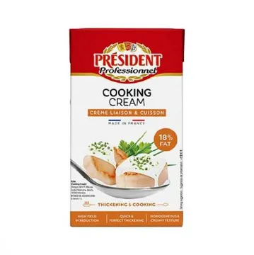 ★초특가★ 프레지덩 쿠킹크림 1L 유지방18% 프랑스산 수프 파스타 소스