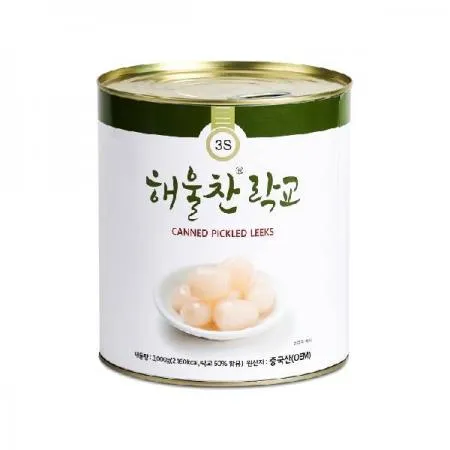삼도 해울찬 락교 3kg 락교캔 3S 일식 통조림 초밥 절임 업소용 이미지
