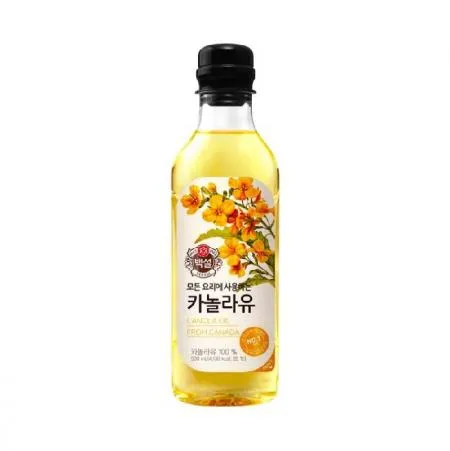 CJ제일제당 백설 카놀라유 500ml 튀김기름 볶음용 식용유 이미지
