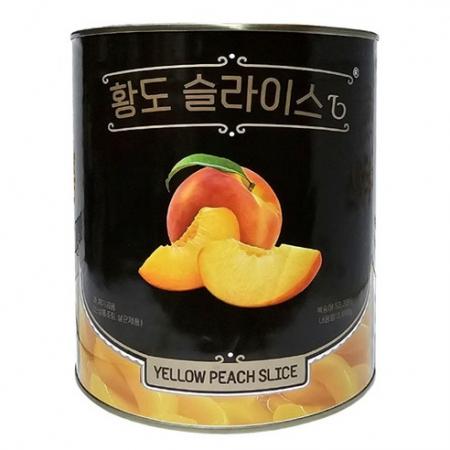 씨엘 황도 슬라이스 3kg 대용량 업소용 복숭아 통조림