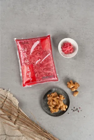 ★초특가★ 삼도 해울찬 적초생강채 채생강 1.3kg 채초생강 홍초생강 생기리쇼가 이미지