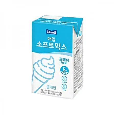 매일유업 매일 소프트믹스 프레쉬 유지방5% 1L 아이스크림믹스 쉐이크믹스 이미지