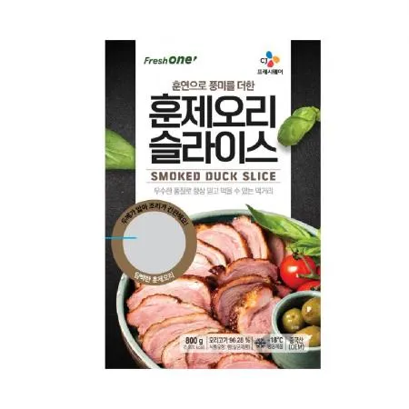★초특가★ CJ 이츠웰 훈제오리 슬라이스 800g 훈연으로 풍미를 더한