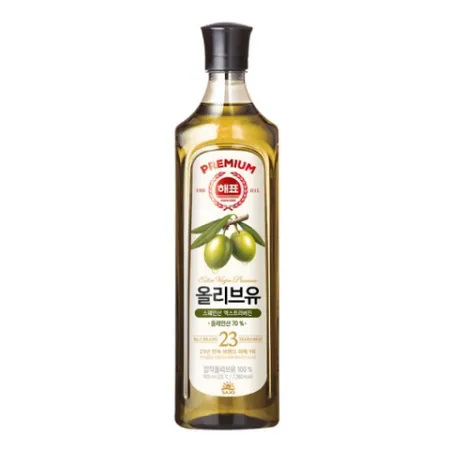 사조대림 해표 압착 올리브유 900ml 엑스트라버진 이미지