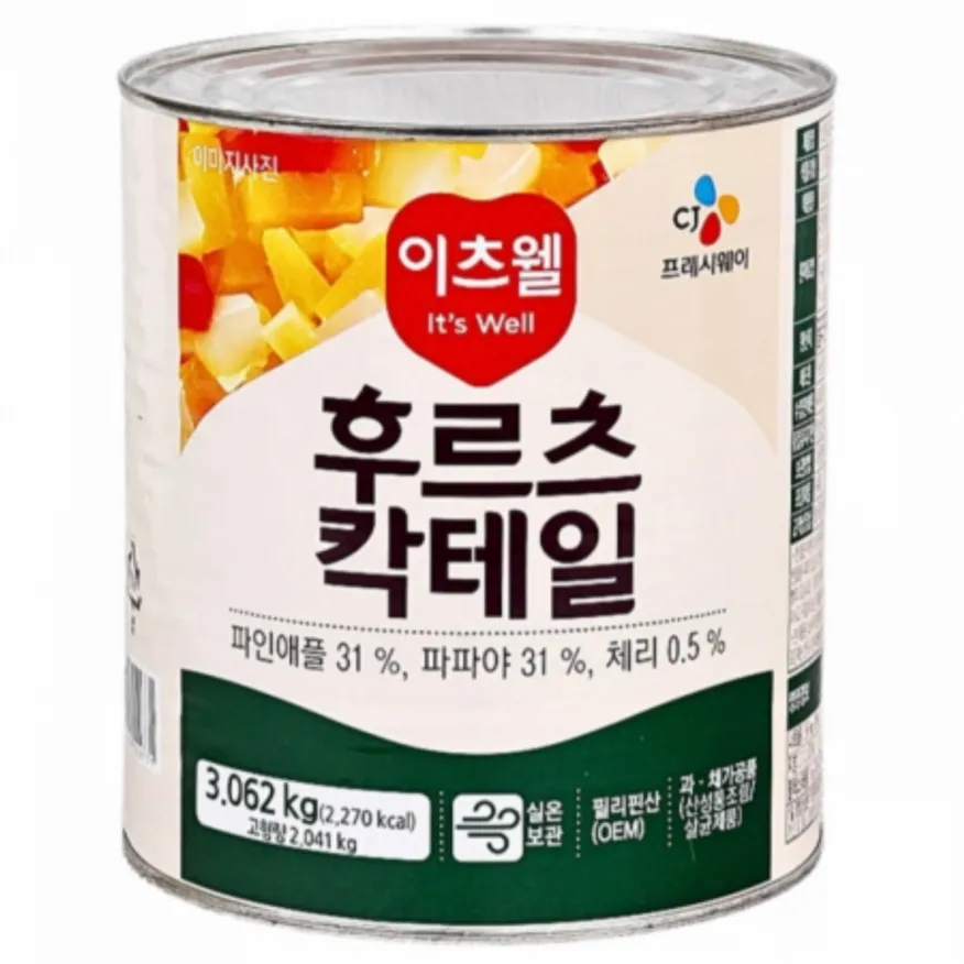 ★초특가★ 이츠웰 후르츠칵테일 3kg 필리핀산 이미지
