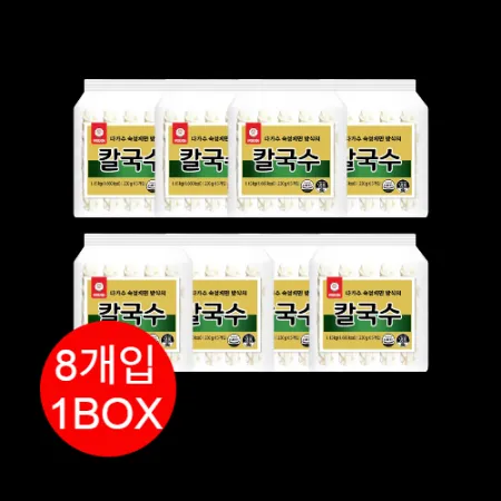 천일식품 천일 냉동칼국수 1.15kg*8입  230g*5입  다가수 숙성제면 방식 이미지
