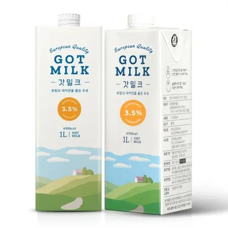 ★초특가★ 수입 멸균 우유   갓밀크   폴란드산   1000ml 멸균우유 이미지
