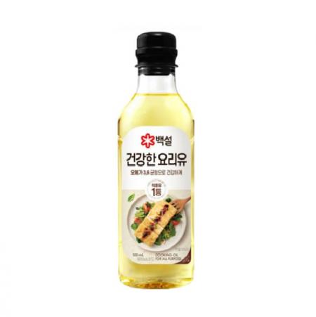 CJ제일제당 백설 건강을 생각한 요리유 500ml 튀김기름 식용유 이미지