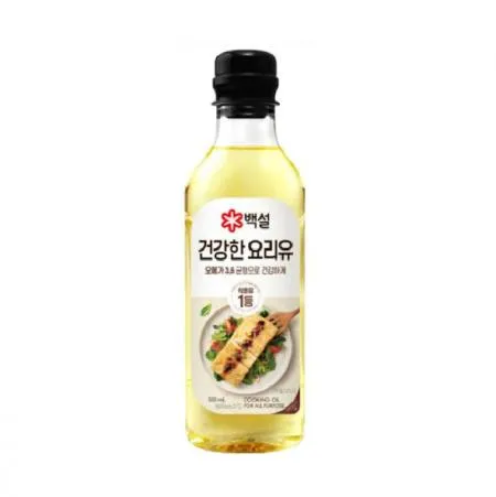 CJ제일제당 백설 건강을 생각한 요리유 500ml 튀김기름 식용유 이미지