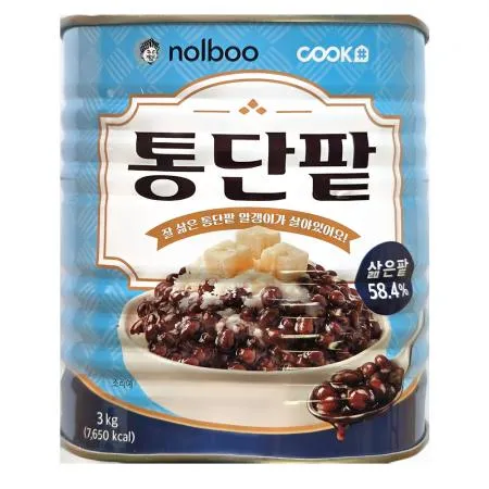 금성 놀부 통단팥 3kg 무방부제 빙수팥