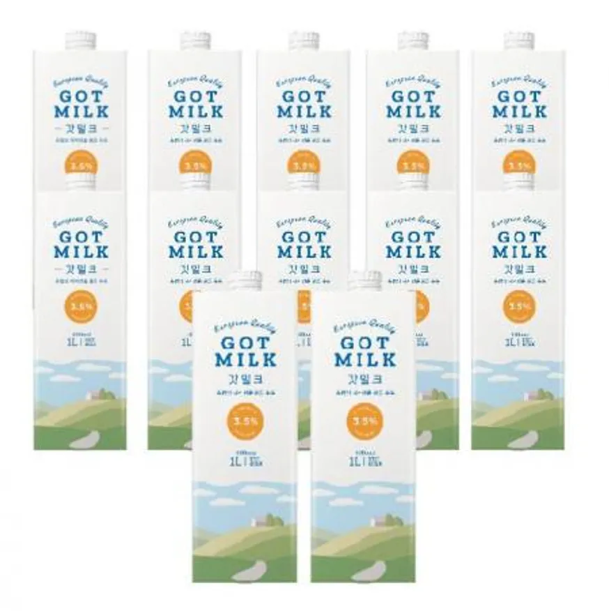 ★초특가★ 갓밀크 수입 멸균 우유/폴란드산/12입 1박스 멸균우유 이미지