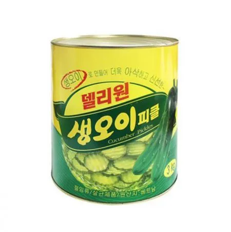 ★초특가★ 델리원  생 오이 피클 3kg 캔