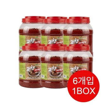 [박스판매]고향 냉면 비빔장 2kgx6입 양념장 다데기
