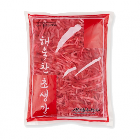 ★초특가★ 삼도 해울찬 적초생강채 채생강 1.3kg 채초생강 홍초생강 생기리쇼가