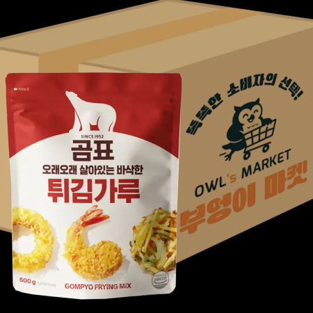 [박스판매] 곰표 튀김가루 1kg * 10EA