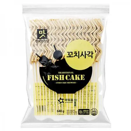 ★초특가★ 아워홈 꼬치사각어묵 640g   32g×20개입   꼬치 꼬지오뎅 접사각