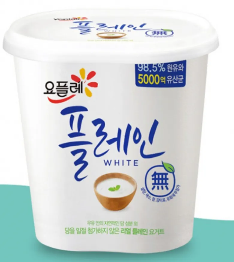 빙그레)요플레플레인화이트 900g 2개 이미지