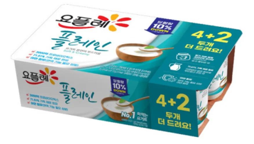 요플레 플레인6입 (85gx6개입) 4EA 이미지