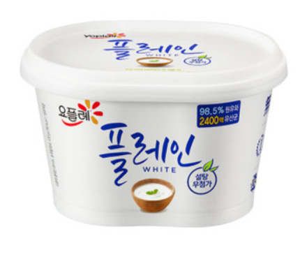 빙그레)요플레플레인화이트 430g 4개