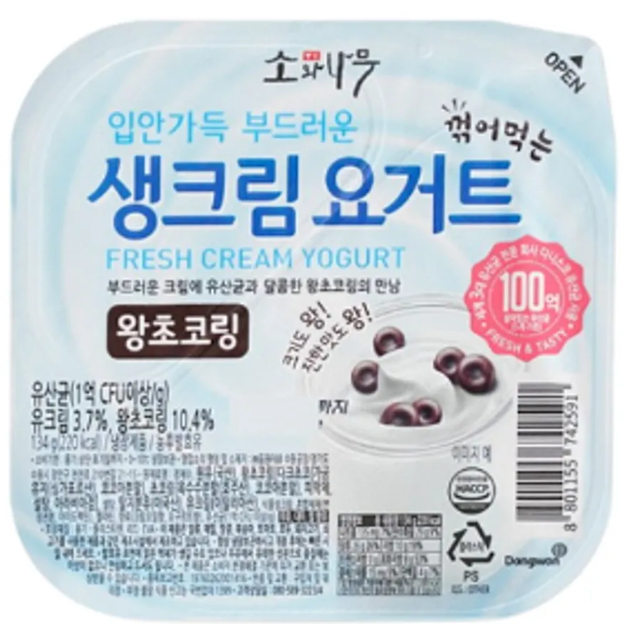 동원F&B)소와나무 생크림요거트왕초코링(134gx12개) 이미지
