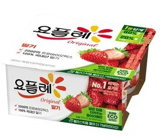 요플레 오리지널 딸기 (85gx4개입) 4EA