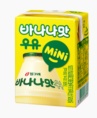 빙그레)바나나맛미니멸균(120mlx24개입) 1BOX