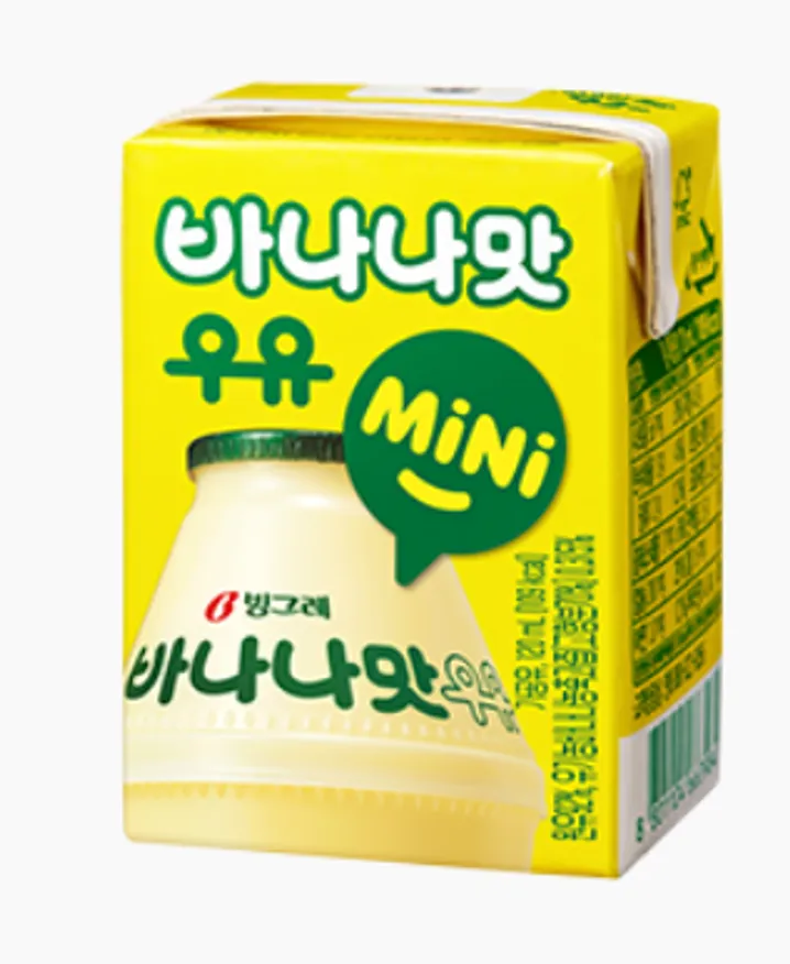 빙그레)바나나맛미니멸균(120mlx24개입) 1BOX 이미지