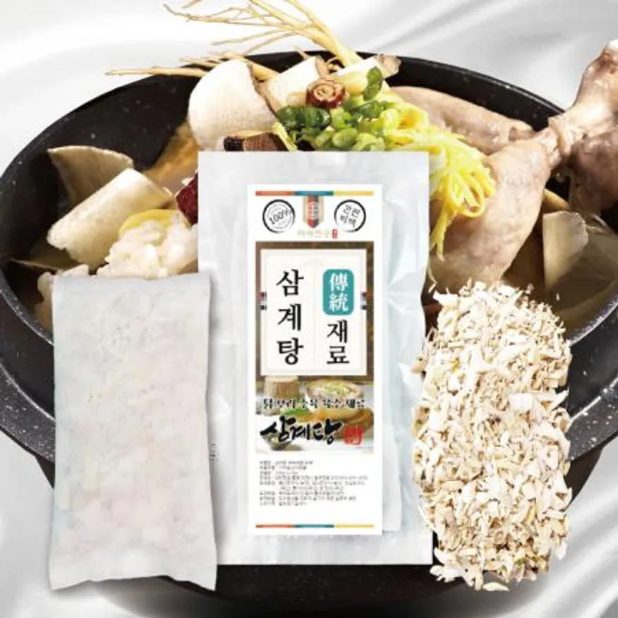 국산 한방 삼계탕 백숙 수육 재료 약재 이미지