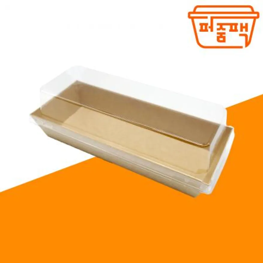 HUA-3K 크라프트 종이도시락 600개세트/ 종이용기 샌드위치 디저트 용기 이미지