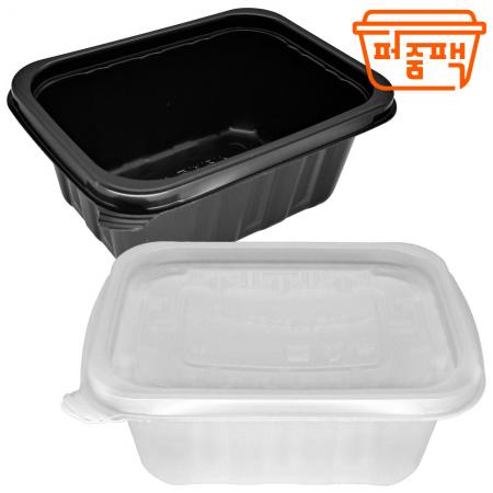 UL-미니 사각반죽 400 검정 세트/ 죽용기