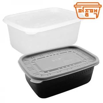 AJ-사각죽용기 특대 검정 세트