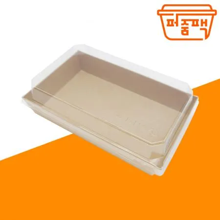 HUA-20K 크라프트 종이도시락 500개세트/ 종이용기 샌드위치 디저트 용기