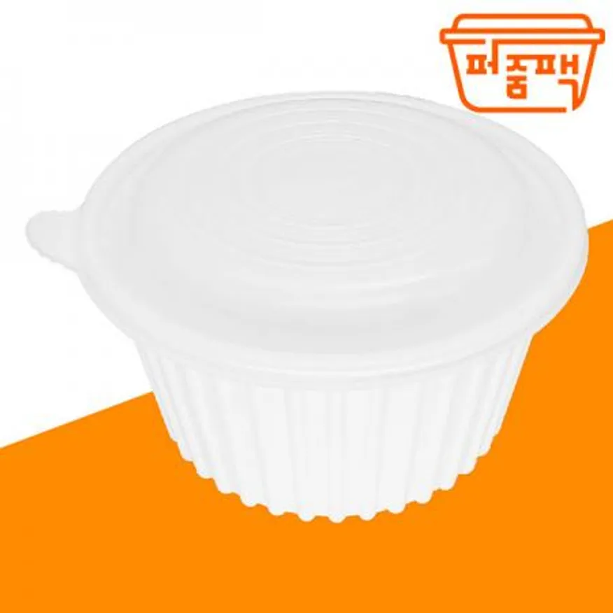 AJ-270파이 탕용기 왕대 백색 세트 이미지